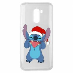 Чехол для Xiaomi Pocophone F1 Новогодний Стич - PrintSalon