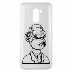Чехол для Xiaomi Pocophone F1 Обезьяна в виртуальных очках - PrintSalon