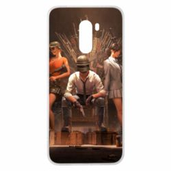 Чехол для Xiaomi Pocophone F1 Pubg on the throne - PrintSalon