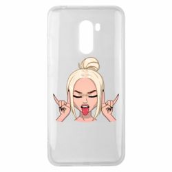 Чехол для Xiaomi Pocophone F1 Punk Girl - PrintSalon