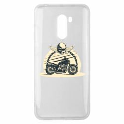 Чехол для Xiaomi Pocophone F1 Skull and Bike - PrintSalon
