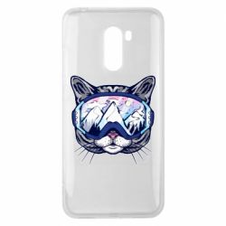 Чехол для Xiaomi Pocophone F1 Snowboard Cat