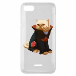 Чехол для Xiaomi Redmi 6A Akatsuki angry cat - PrintSalon