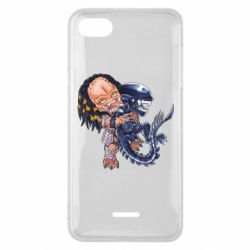 Чехол для Xiaomi Redmi 6A Alien vs Predator - PrintSalon