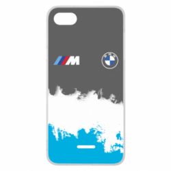 Чехол для Xiaomi Redmi 6A BMW logo and gray background - PrintSalon