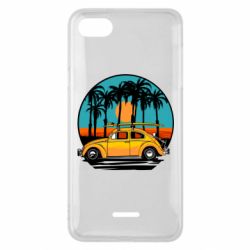 Чехол для Xiaomi Redmi 6A Car and sunset - PrintSalon