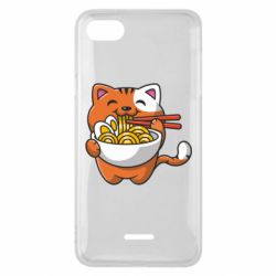 Чехол для Xiaomi Redmi 6A Cat and Ramen - PrintSalon