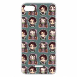 Чехол для Xiaomi Redmi 6A Cute Tanjiro with Nezuko - PrintSalon