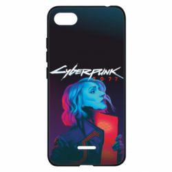 Чехол для Xiaomi Redmi 6A Cyberpunk Girl Portrait