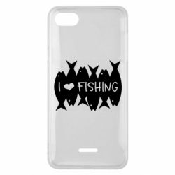 Чохол для Xiaomi Redmi 6A I Love Fishing - PrintSalon