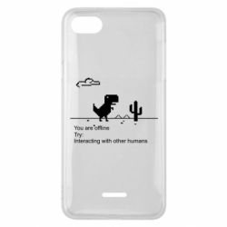 Чехол для Xiaomi Redmi 6A Internet Dinosaur - PrintSalon