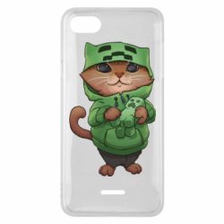 Чехол для Xiaomi Redmi 6A Кот Майнкрафт