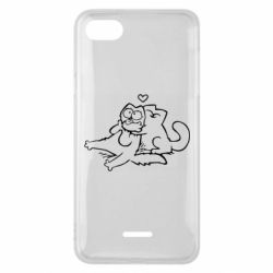 Чехол для Xiaomi Redmi 6A Кот Саймона Любовь - PrintSalon