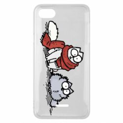 Чехол для Xiaomi Redmi 6A Кот Саймона Зима - PrintSalon