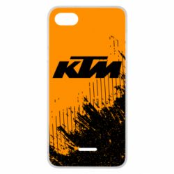 Чехол для Xiaomi Redmi 6A KTM and grunge background - PrintSalon