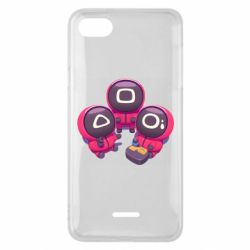 Чехол для Xiaomi Redmi 6A Милые солдаты из игры в кальмара - PrintSalon