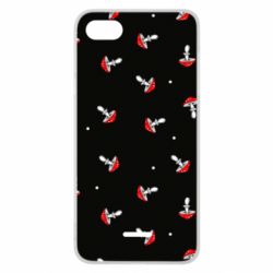 Чехол для Xiaomi Redmi 6A Мухоморы - PrintSalon