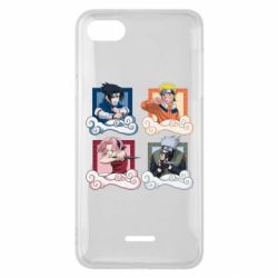 Чехол для Xiaomi Redmi 6A Naruto team 7 in action - PrintSalon