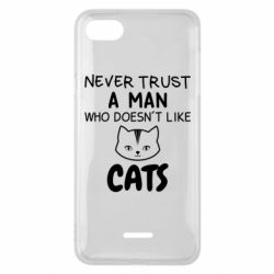 Чехол для Xiaomi Redmi 6A Не любит котов - не доверяй - PrintSalon
