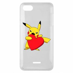 Чехол для Xiaomi Redmi 6A Pikachu Heart - PrintSalon