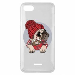 Чехол для Xiaomi Redmi 6A Pug And Coffee - PrintSalon