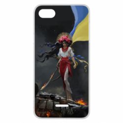 Чохол для Xiaomi Redmi 6A Українка захисниця - PrintSalon