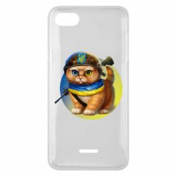 Чехол для Xiaomi Redmi 6A Военный котик - PrintSalon