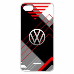 Чехол для Xiaomi Redmi 6A Volkswagen logo and abstraction - PrintSalon
