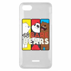 Чехол для Xiaomi Redmi 6A We bare bears collage - PrintSalon