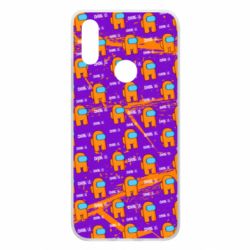 Чехол для Xiaomi Redmi 7 Among Us and grunge background - PrintSalon