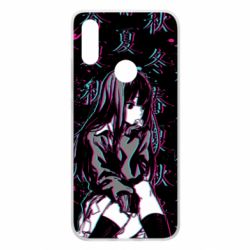 Чехол для Xiaomi Redmi 7 Anime Girl Glitch