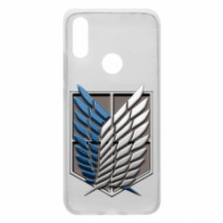 Чехол для Xiaomi Redmi 7 Attack Titan Survey Corps Logo 3D - PrintSalon