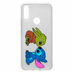Чехол для Xiaomi Redmi 7 Baby Yoda And Stitch - PrintSalon