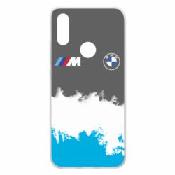 Чехол для Xiaomi Redmi 7 BMW logo and gray background - PrintSalon