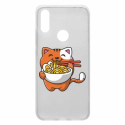 Чехол для Xiaomi Redmi 7 Cat and Ramen - PrintSalon