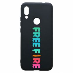 Чехол для Xiaomi Redmi 7 Free fire gradient logo - PrintSalon