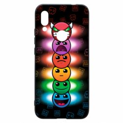 Чохол для Xiaomi Redmi 7 Geometry Dash Levels - PrintSalon