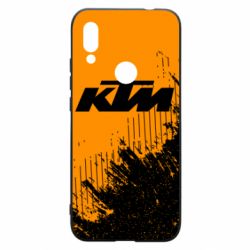 Чехол для Xiaomi Redmi 7 KTM and grunge background - PrintSalon