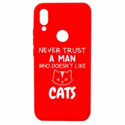 Чехол для Xiaomi Redmi 7 Не любит котов - не доверяй - PrintSalon