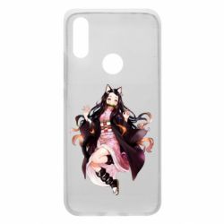 Чехол для Xiaomi Redmi 7 Nezuko cat