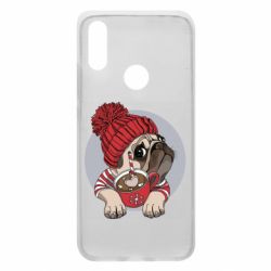 Чехол для Xiaomi Redmi 7 Pug And Coffee - PrintSalon