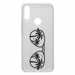 Чехол для Xiaomi Redmi 7 Sunglasses And Palm Trees - PrintSalon