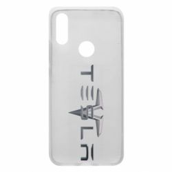 Чехол для Xiaomi Redmi 7 Tesla Car logo - PrintSalon