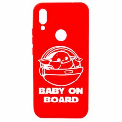 Чехол для Xiaomi Redmi 7 Вaby on board - PrintSalon