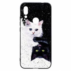 Чехол для Xiaomi Redmi 7 Yin and Yang cats - PrintSalon