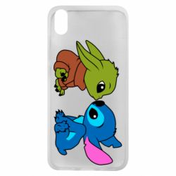 Чехол для Xiaomi Redmi 7A Baby Yoda And Stitch - PrintSalon