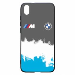 Чехол для Xiaomi Redmi 7A BMW logo and gray background - PrintSalon
