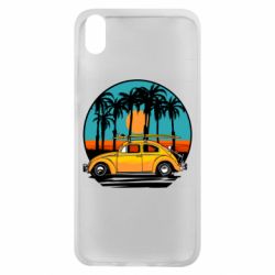 Чехол для Xiaomi Redmi 7A Car and sunset - PrintSalon