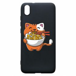 Чехол для Xiaomi Redmi 7A Cat and Ramen - PrintSalon