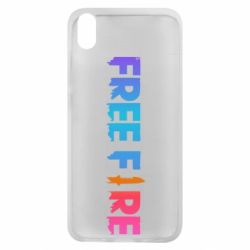 Чехол для Xiaomi Redmi 7A Free fire gradient logo